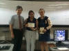 Dr. Ho and Dr. Rodrigo posing with participants during certificate awarding.